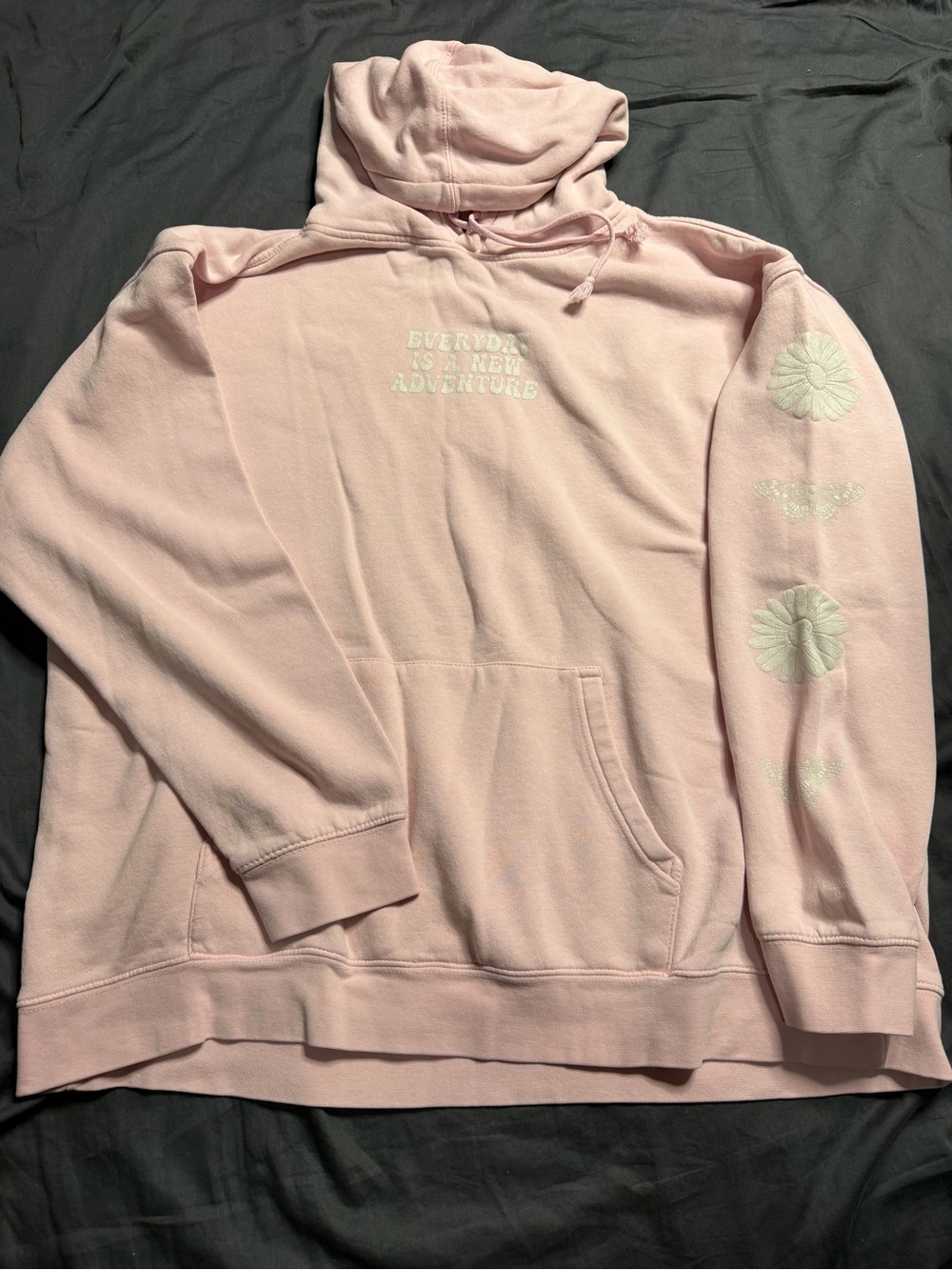 Everyday Is A New Adventure Pink Hoodie Sweatshirt